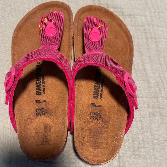 Birkenstock Kids Fuchsia Sandals - Picture 1 of 3